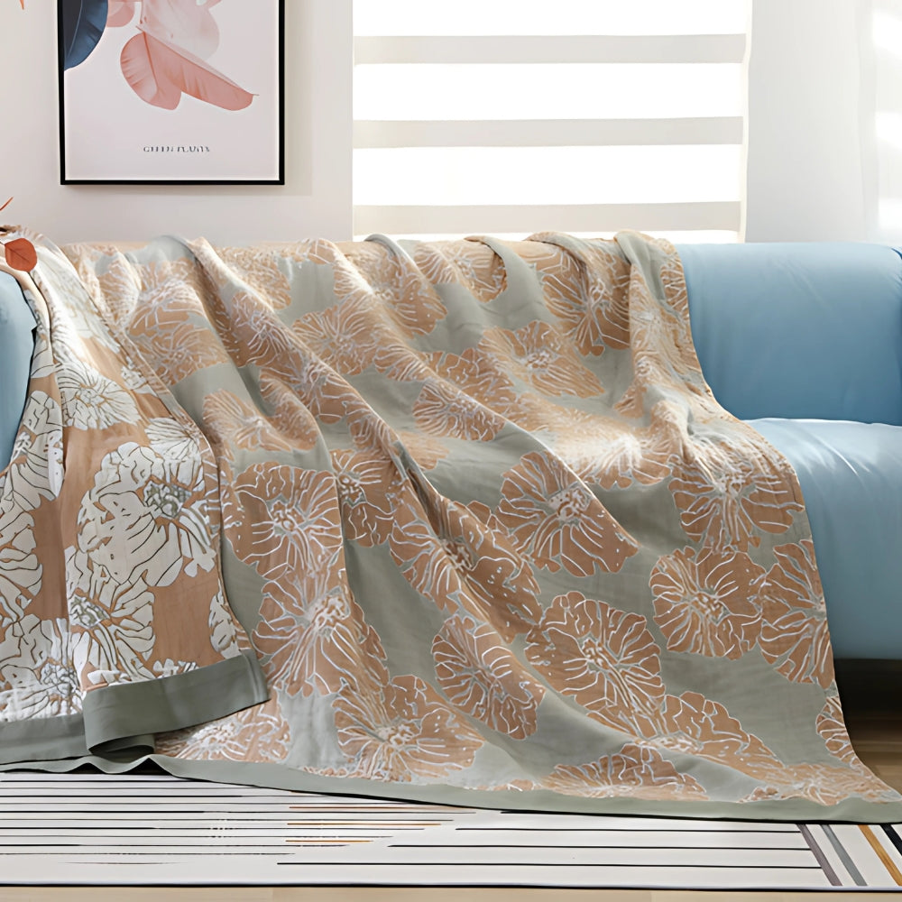 Floral Soft Cozy Throw Blanket