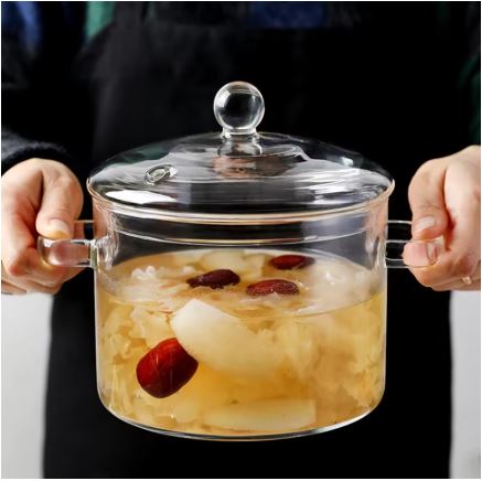 Heavy Duty Clear Cookware Pot - Luxicro
