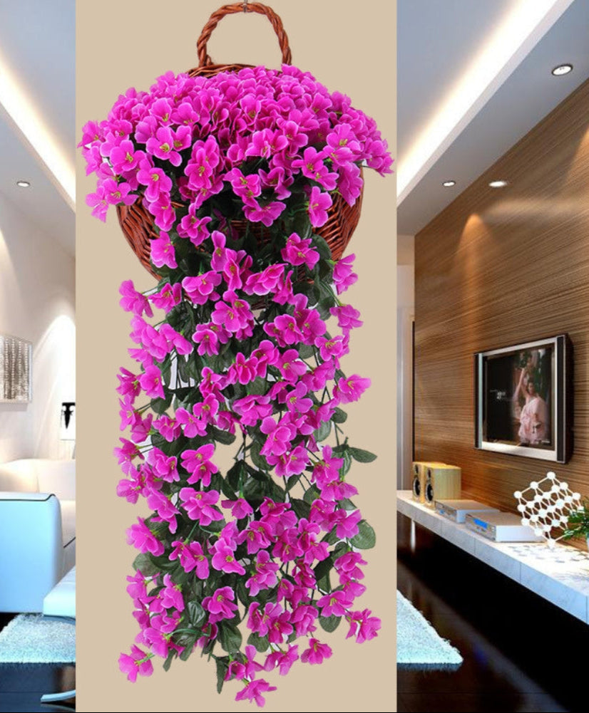 Artificial Floral Hanging Basket