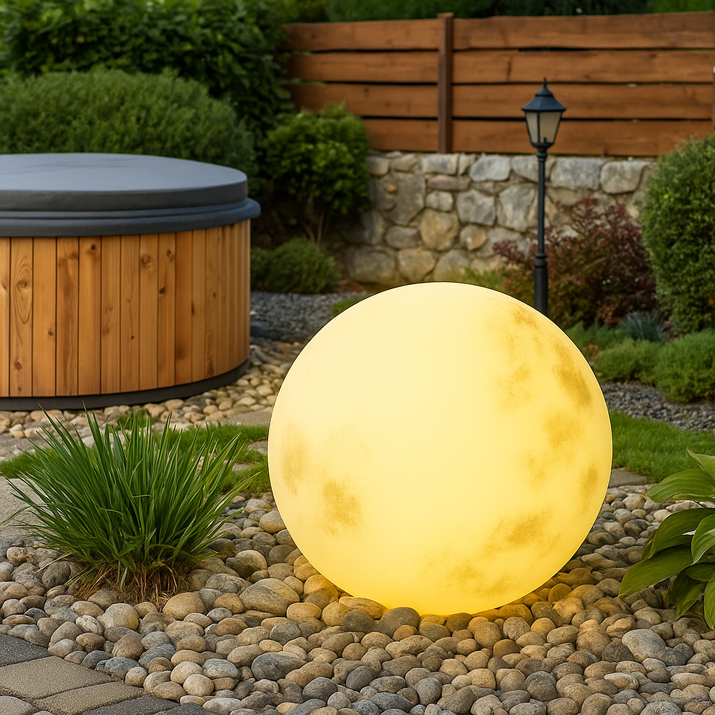 Garden Crescent Solar Powered Lamp