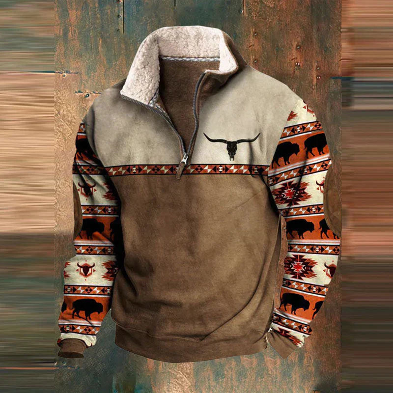 Comfy Men's Quarter Zip Sweater
