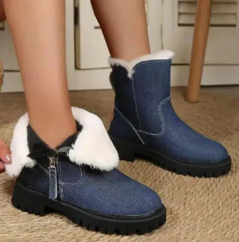 Soft Faux Fur Insulated Winter Boots for Women