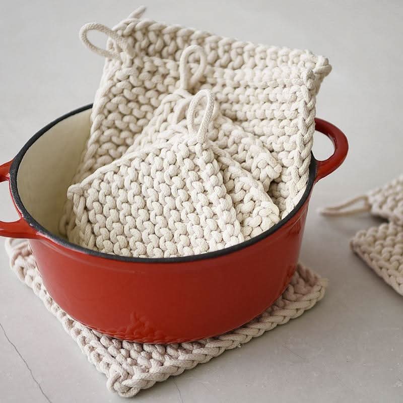 Handmade Crochet Oven Mitt