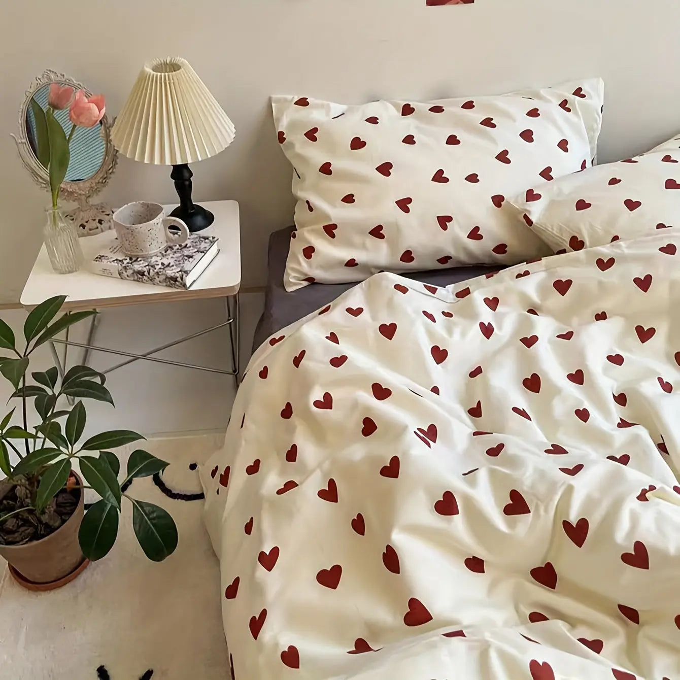 Romantic Floral Pattern Bed Sheet Set - Luxicro