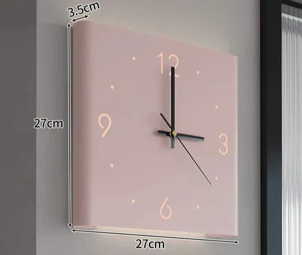 Contemporary LED Illuminated Square Clock