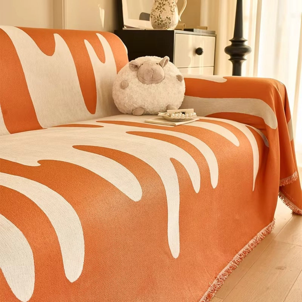 Vibrant Soft Chenille Couch Cover