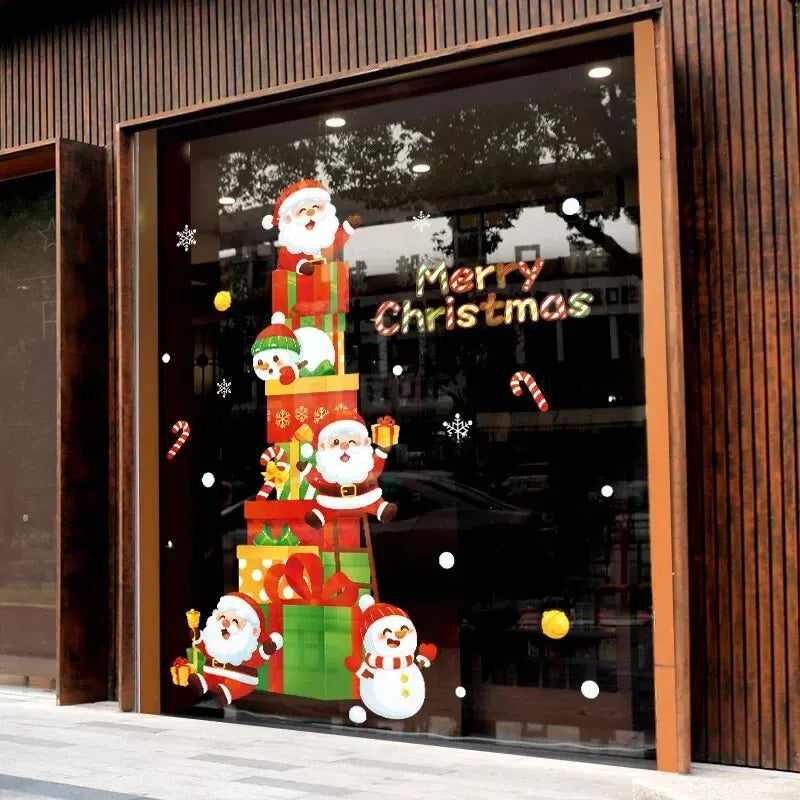 Reusable Festive Window Clings for Holidays - Luxicro
