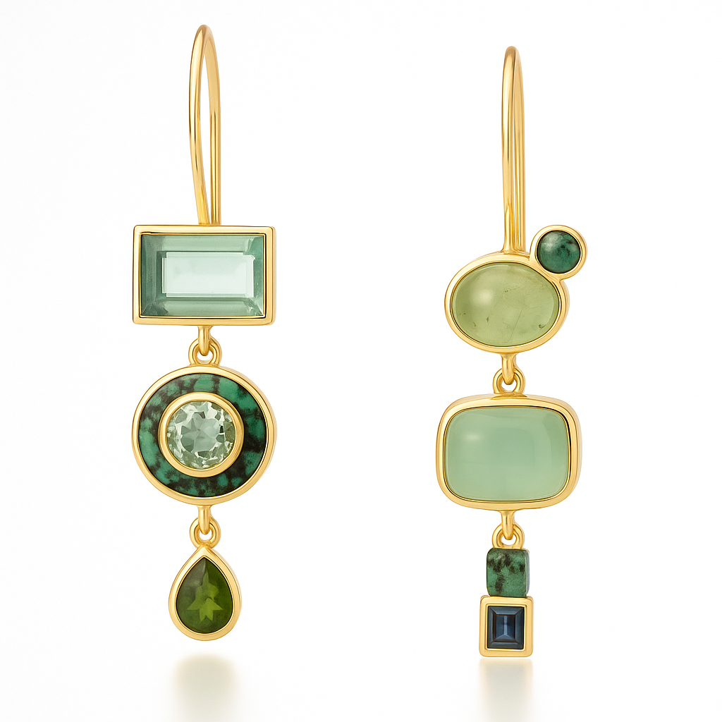 Luxurious Emerald Drop Earrings – High Quality Gemstone - Luxicro