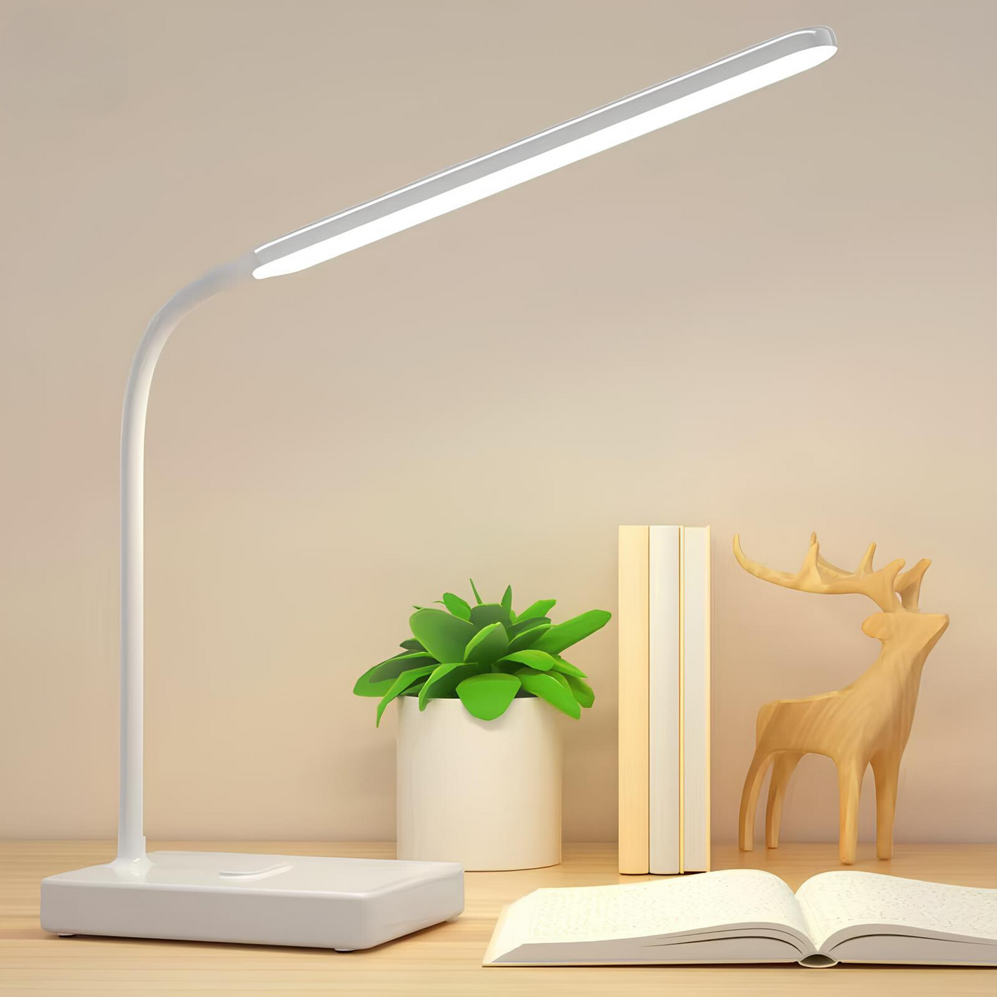 Versatile LED Table Lamp with Flexible Neck - Luxicro