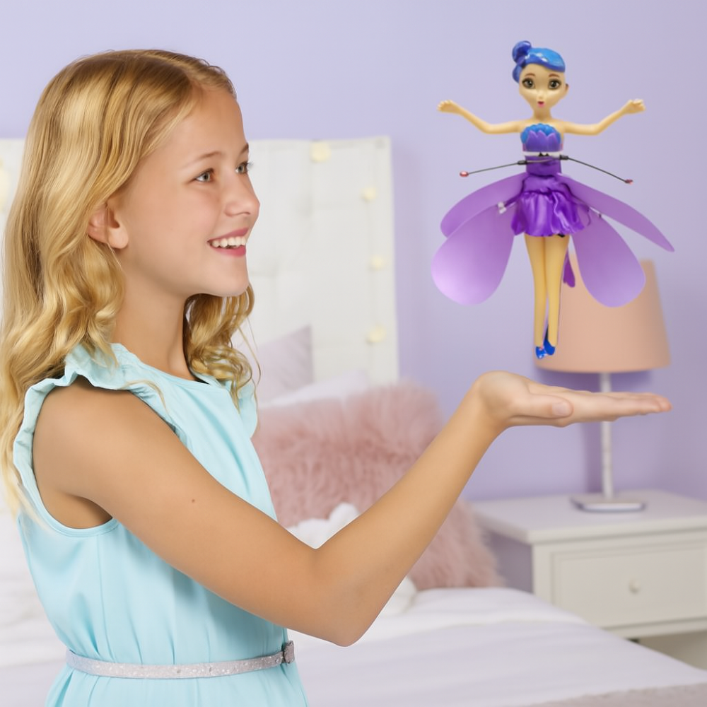 Colorful Fairy Doll with LED Lights and Motion Sensor