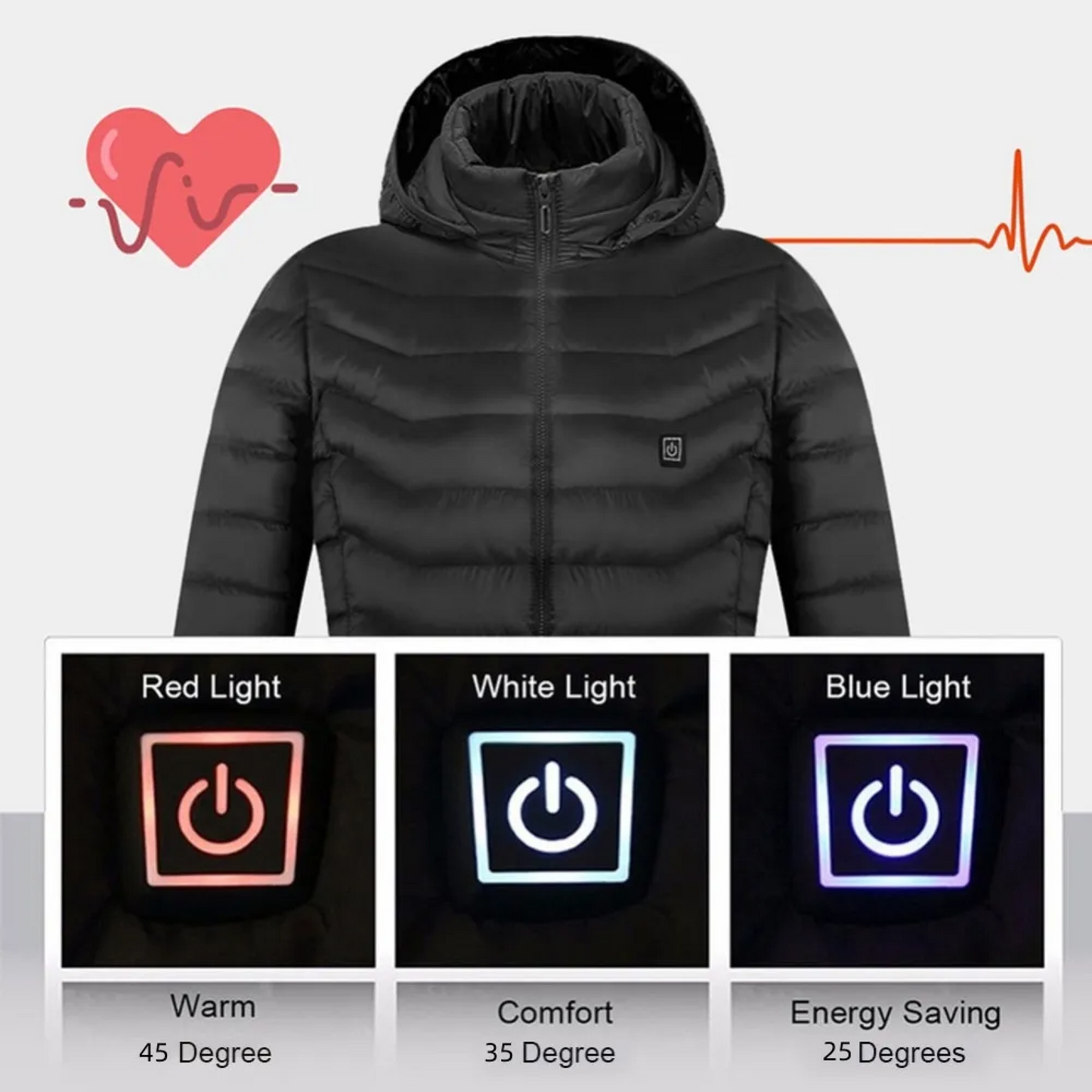 Warm Thermal Heated Jacket for Men and Women