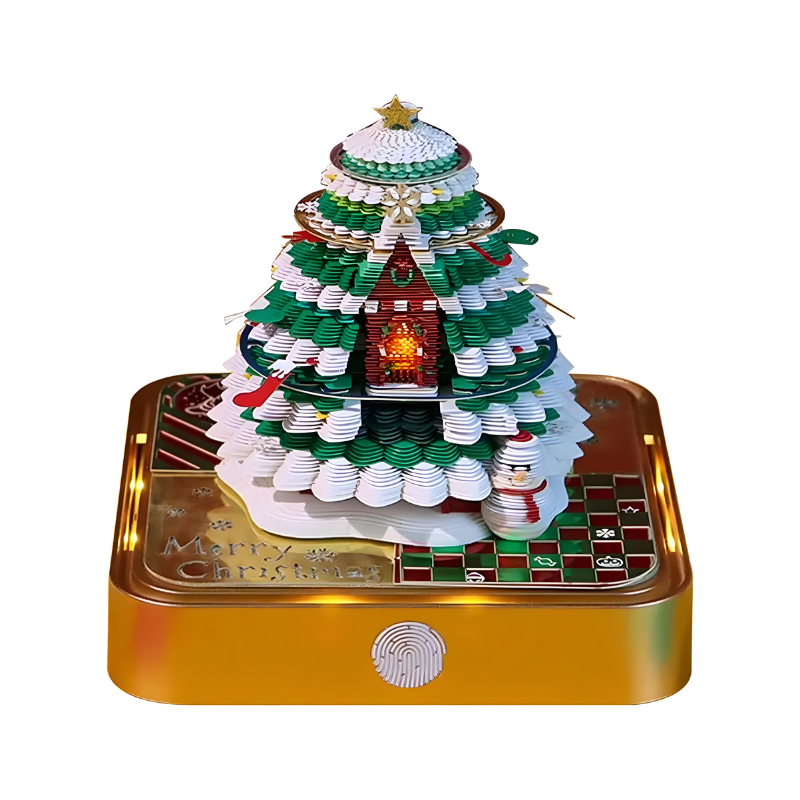 Fun LED Lit Christmas Desk Calendar Decoration