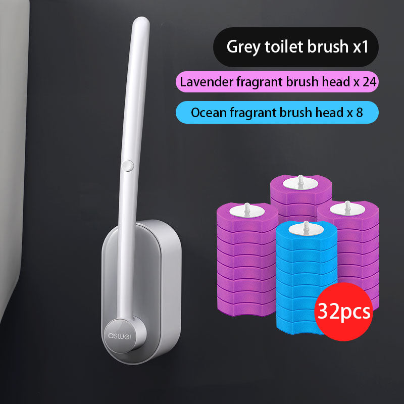 Long Handle Toilet Brush Cleaner Kit