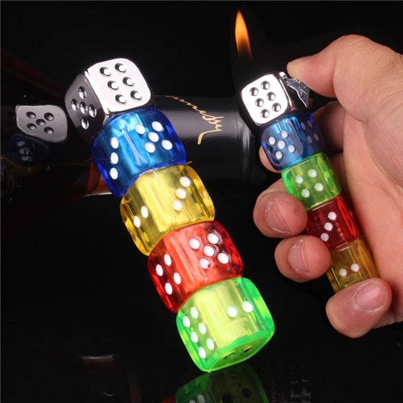 Premium Spin Flame Dice Lighter - Luxicro