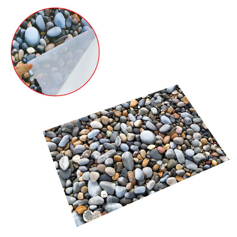 Stylish Stone Look Bathroom Floor Stickers