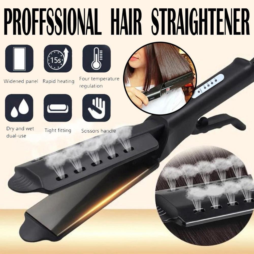 Professional Adjustable Ceramic Flat Iron Hair Straightener