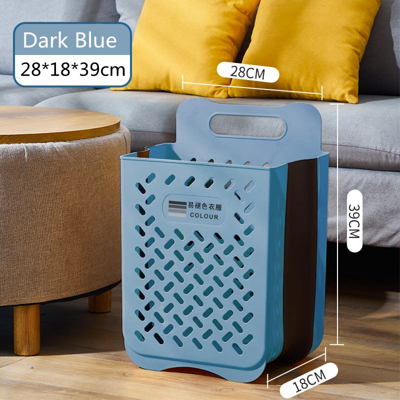 Folding Space Saving Laundry Basket Holder