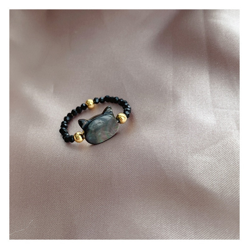 Beautiful Kitty Sterling Silver Band