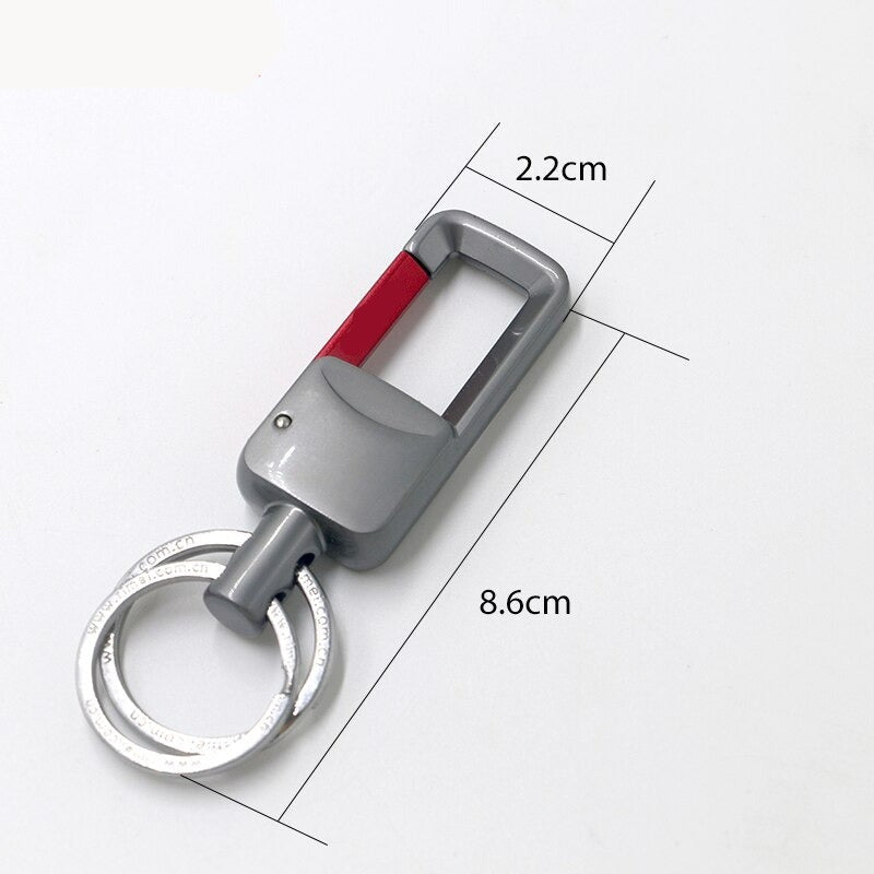 Slender Silver Keychain Belt Accessory