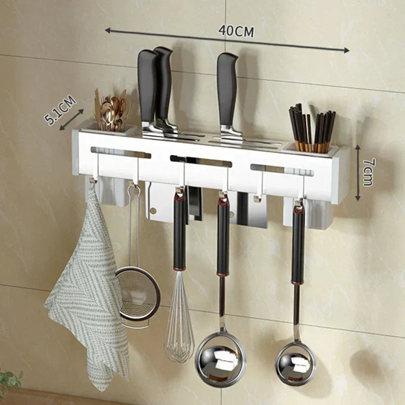Contemporary Metal Kitchen Knife Holder