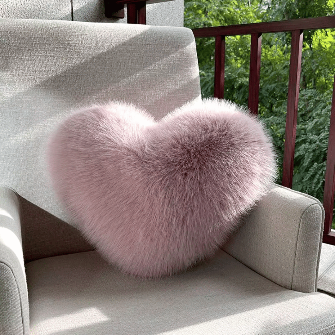 Plush Love Shape Cushion | Soft Home Decor Pillow