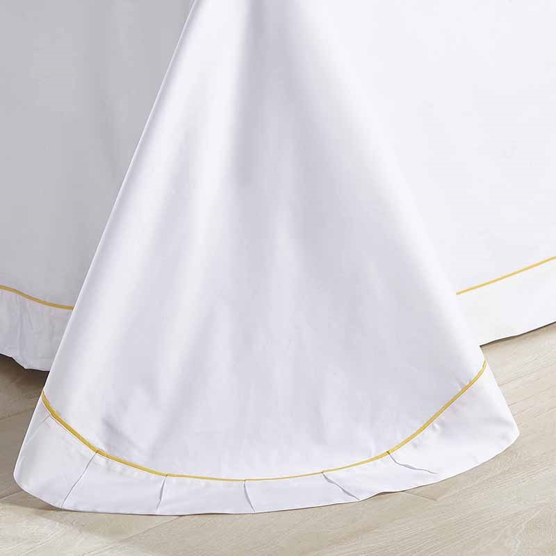 Colorful Stitched Egyptian Cotton Bed Sheet Set