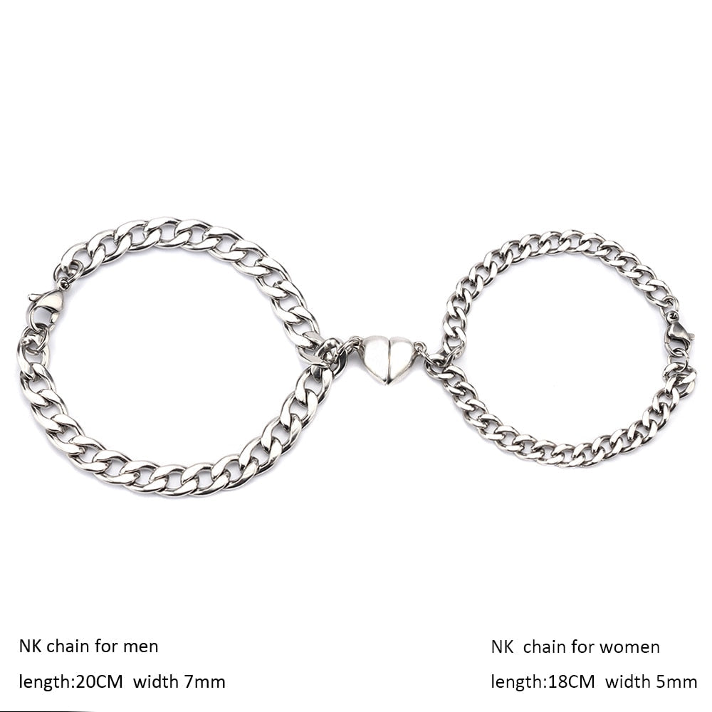 Pretty Love Magnet Couple Bracelet