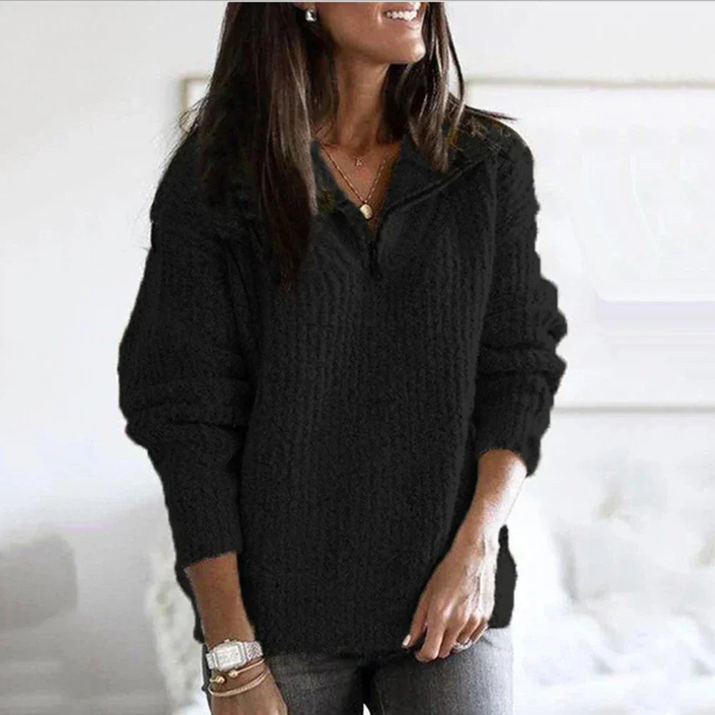 Cozy Womens Lightweight Sweater - Casual Fall Pullover