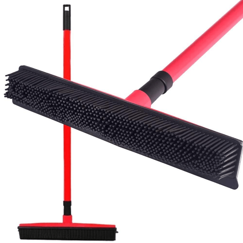 Gentle Pet Hair Removal Brush with Soft Rubber Bristles