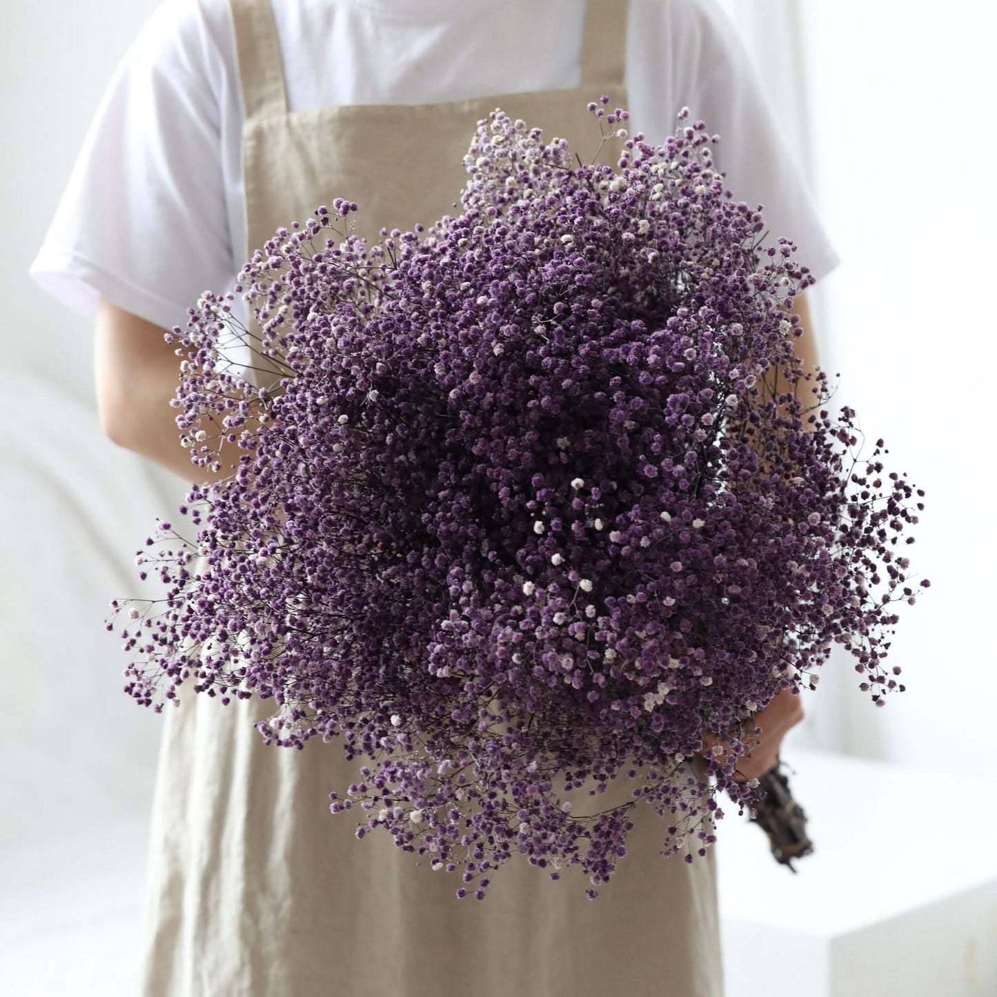 Natural Dried Flower Baby Breath Bouquet