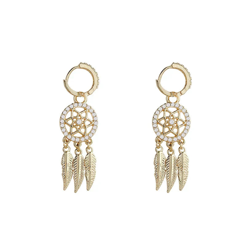 Classic 14k Gold Button Earrings