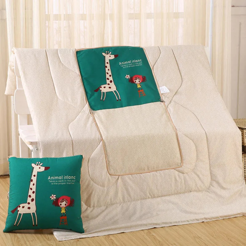 Cozy Plush Reversible Blanket Set