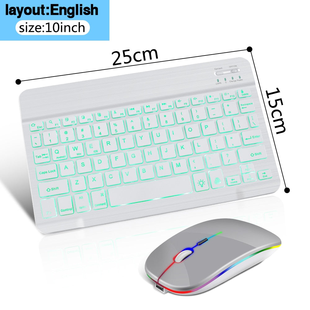 Compact Wireless Keyboard Mouse Combo