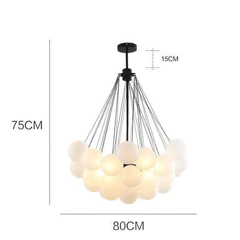 Luxury Pendant Light With Soft White Glass Shades