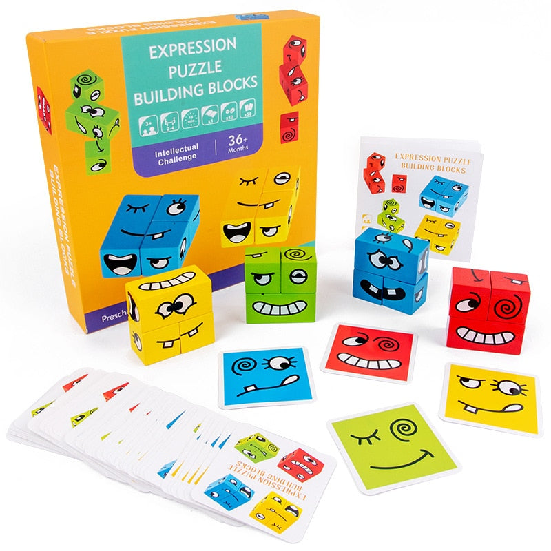 Classic Wood Construction Toy Blocks - Luxicro