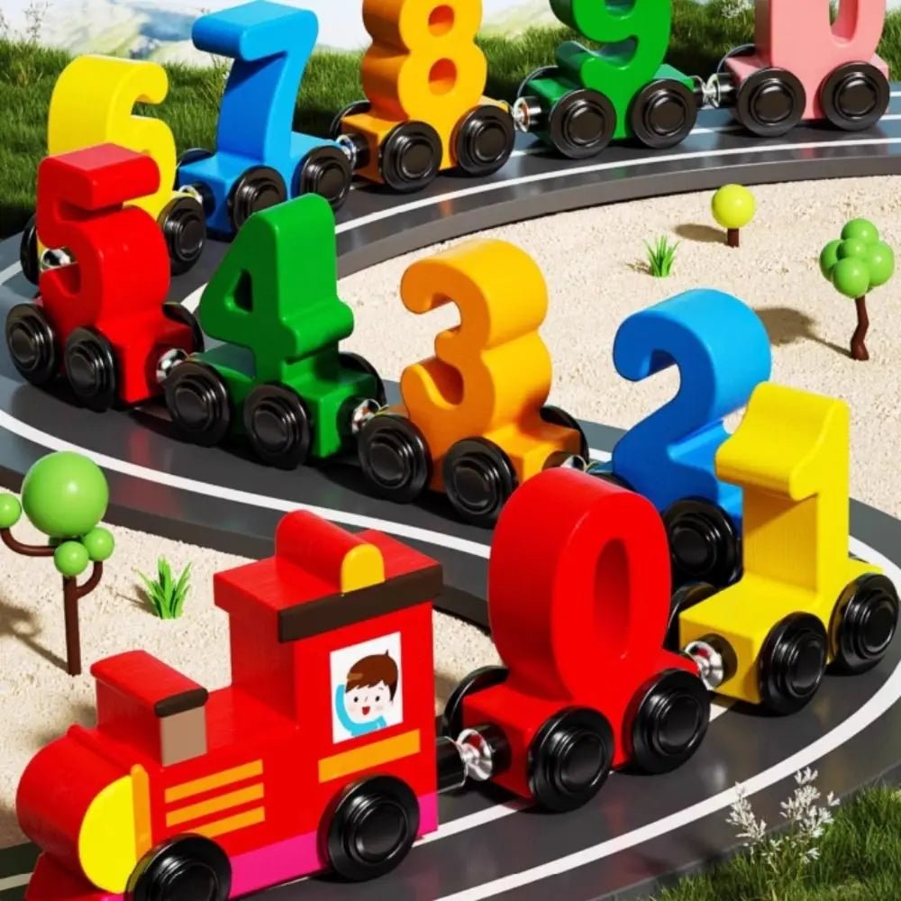 Fun Learning Wooden Number Train Toy