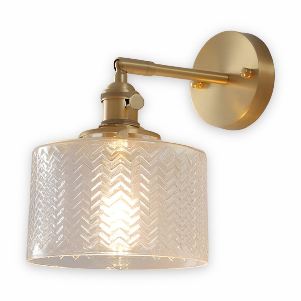 Sleek Adjustable Glass LED Wall Lamp