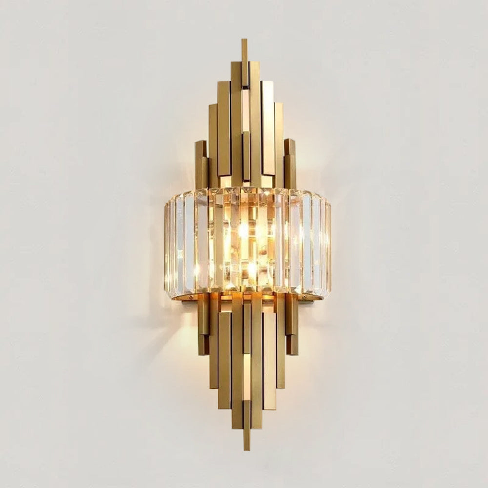 Luxurious Gold Crystal Mini Wall Chandelier - Luxicro