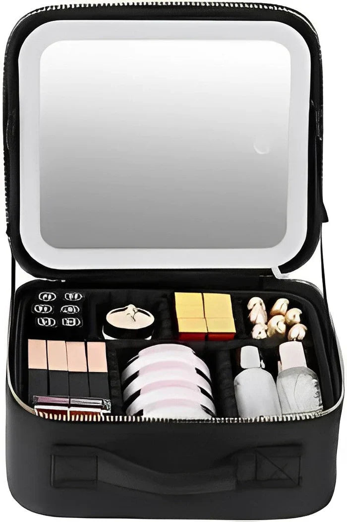 Travel Cosmetic Case with Mirror