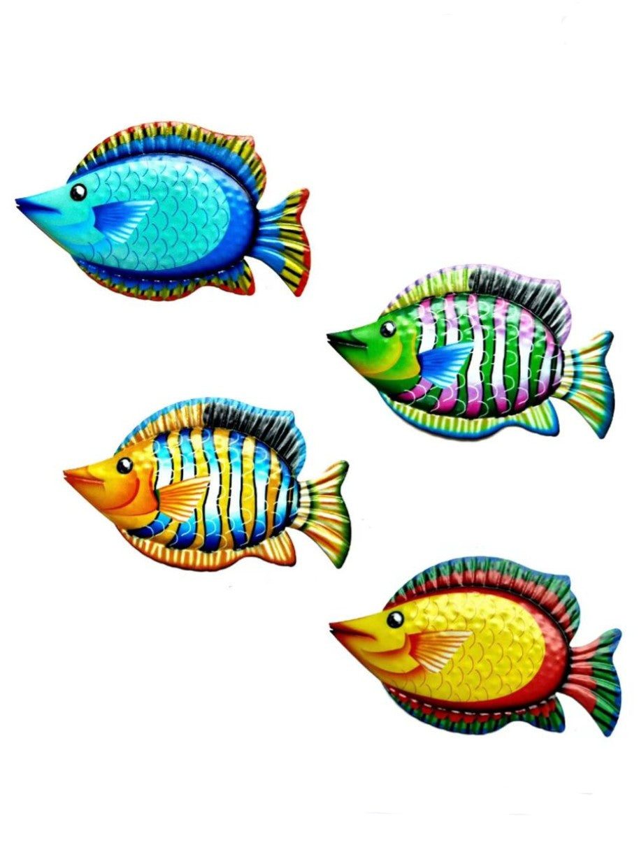 Colorful Ocean Fish Metal Decor