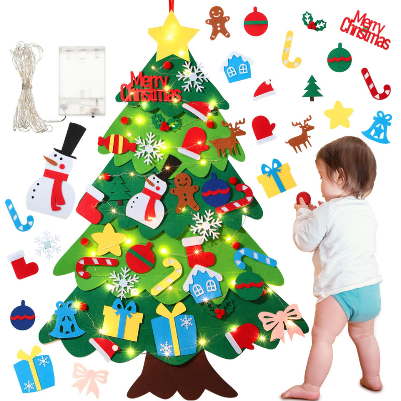 Small Festive Holiday Tree Ornament - Luxicro