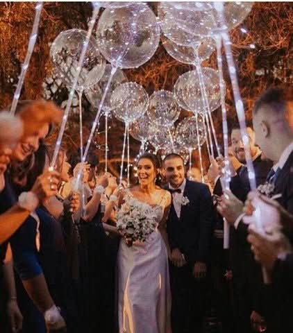 Bright Multicolor Inflatable LED Party Balloons