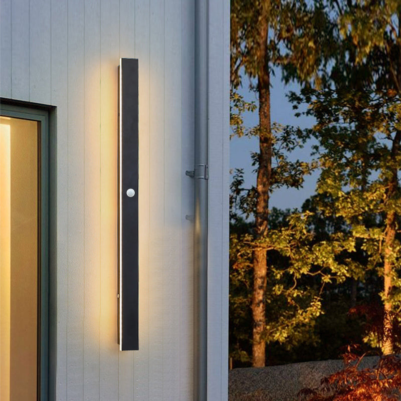 Bright Black Outdoor LED Wall Lantern For Garden