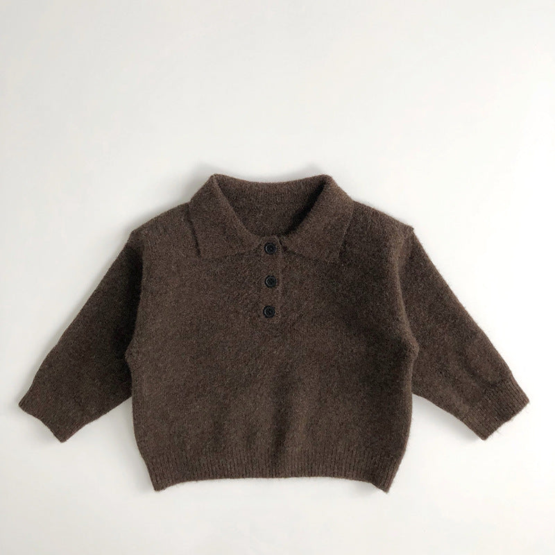 Cozy Kids Cotton Polo Shirt for Cold Weather