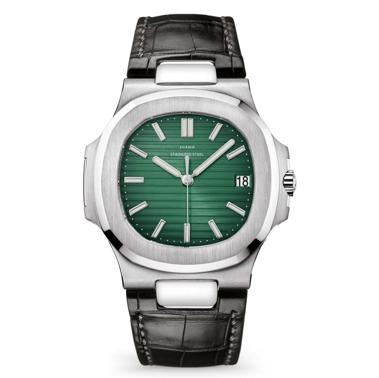 Timeless 40mm Quartz Watch - Leather Strap, Sapphire Glass
