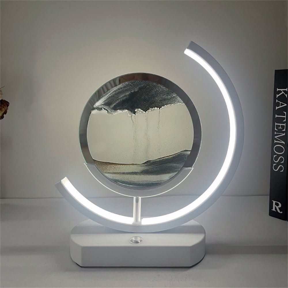 Bright USB Table Lamp with Soft Glow and Power Outlet