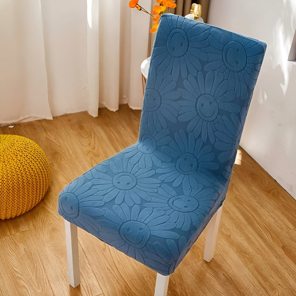 Colorful Floral Elastic Chair Slipcover