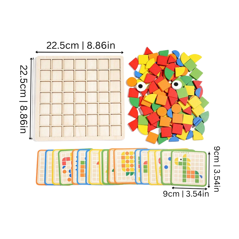 Challenging Wooden Brain Puzzle Game Set