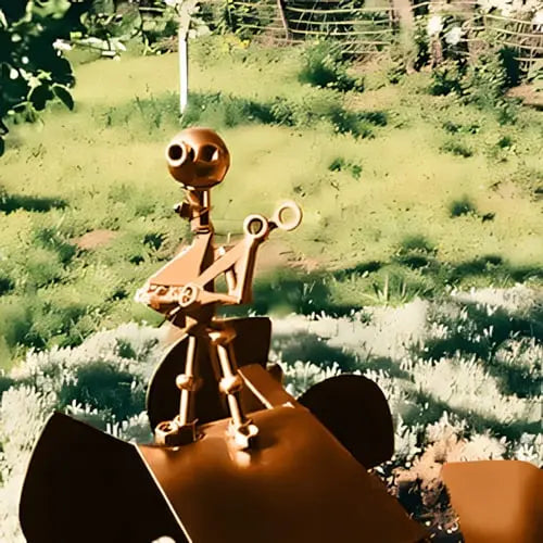 Fun Garden Windmill Rock Decoration