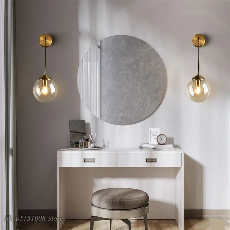 Classic Nordic Clear Glass Sconce - Luxicro